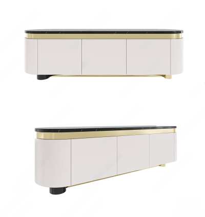 现代电视柜3D模型下载